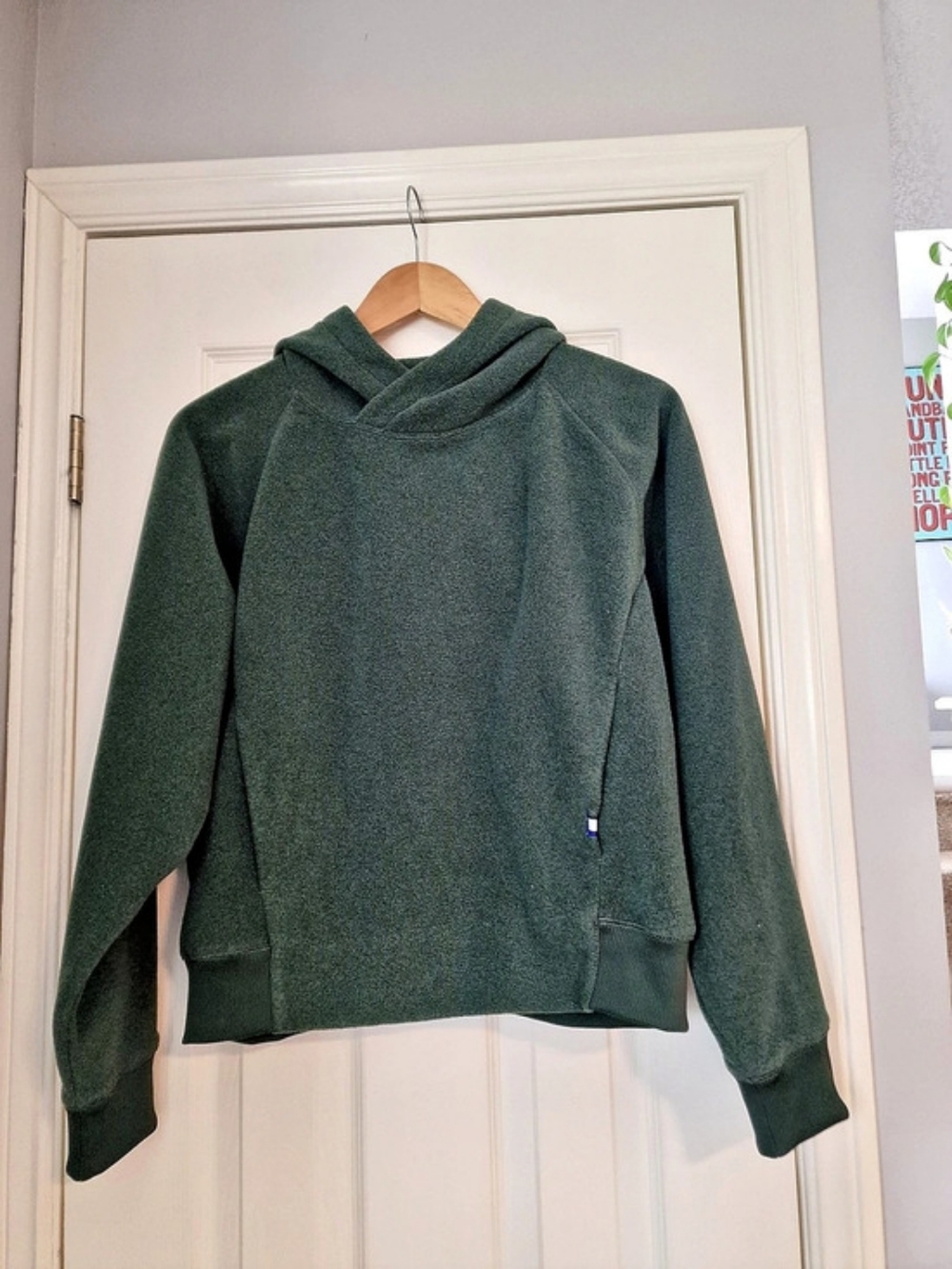 Kit and Ace Fleece Hoodie in Green Size Small